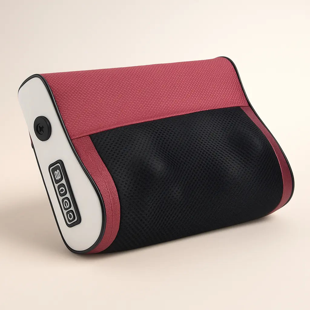 4-Key Smart Shiatsu Neck, Shoulder & Back Massage Pillow