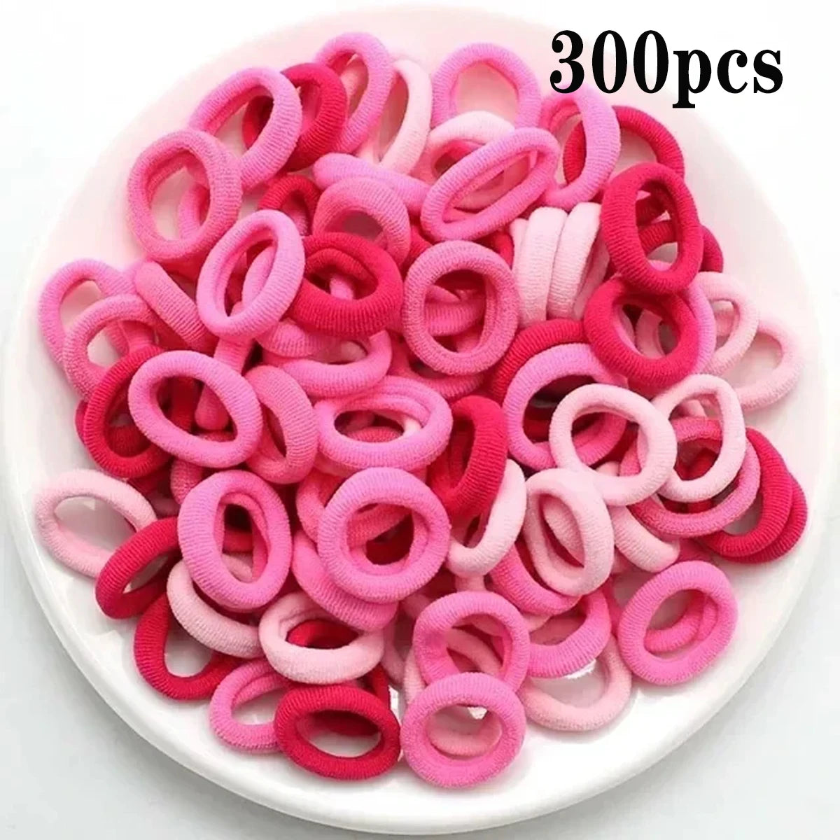 200pcs Vibrant Colorful Elastic Hair Bands for Girls & Women - Small Rubber Ponytail Holders for Stylish Hairstyles & Everyday