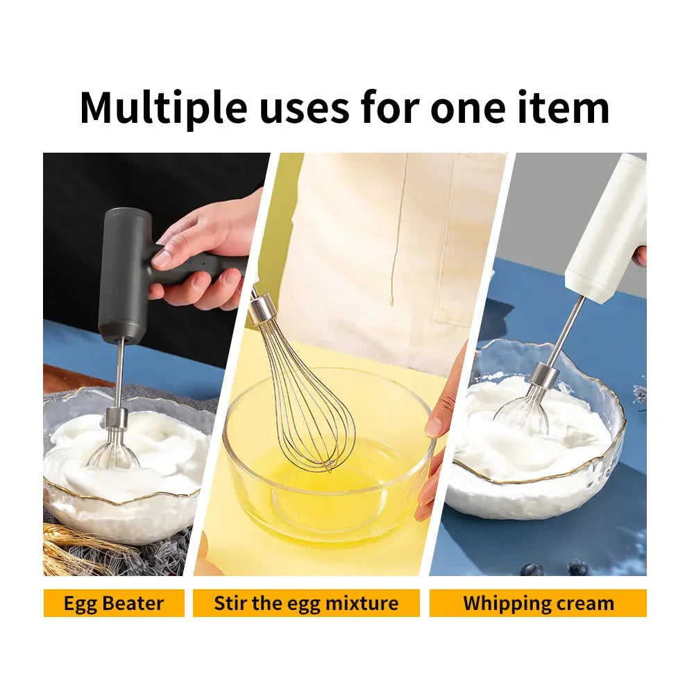 WhipLite Cordless Hand Mixer | 3-Speed USB Rechargeable Whisk