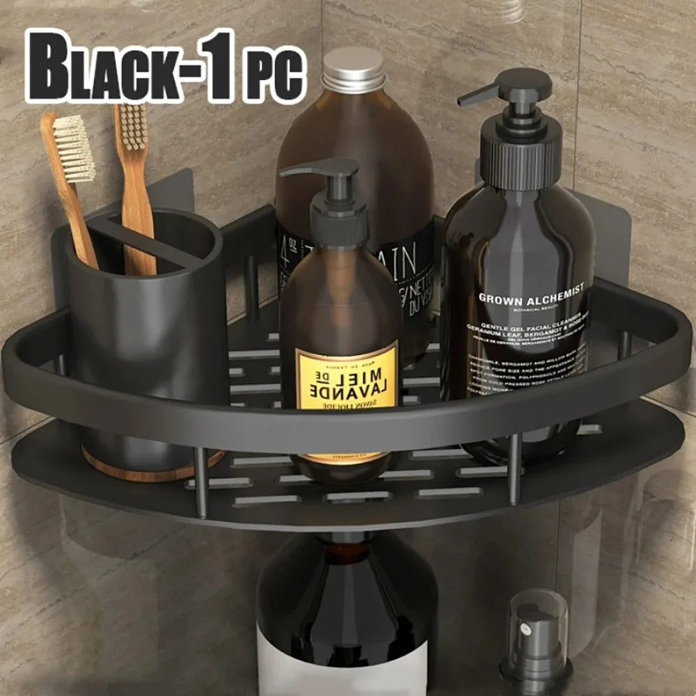 Wall Mounted Shower Rack – Drill-Free Storage Shelf