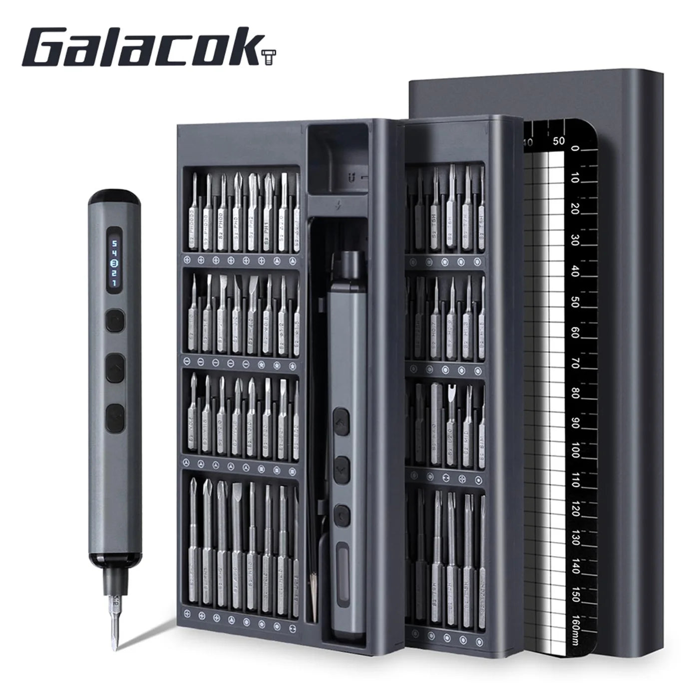 Minimalist Pen-Style LED Electric Precision Screwdriver Set