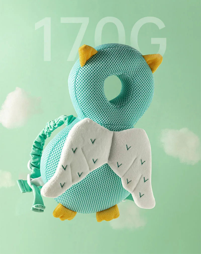 Children's anti-fall head protection pillow for toddlers learning to walk – breathable cotton safety pad