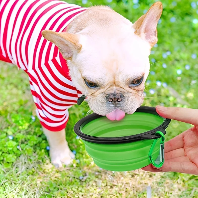 Collapsible Silicone Dog Bowl Outdoor