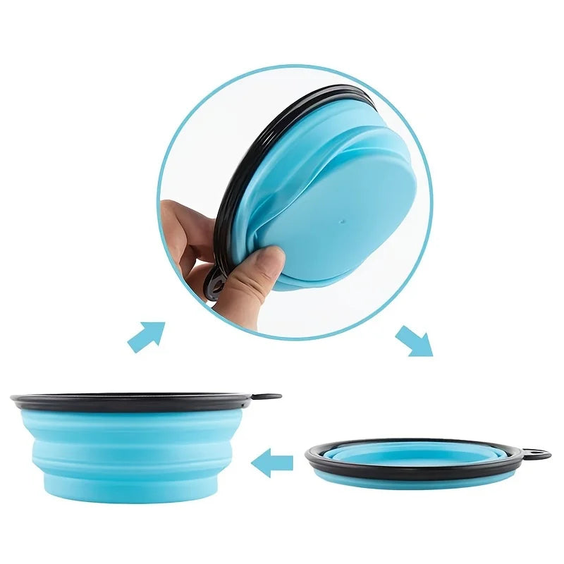 Collapsible Silicone Dog Bowl Outdoor