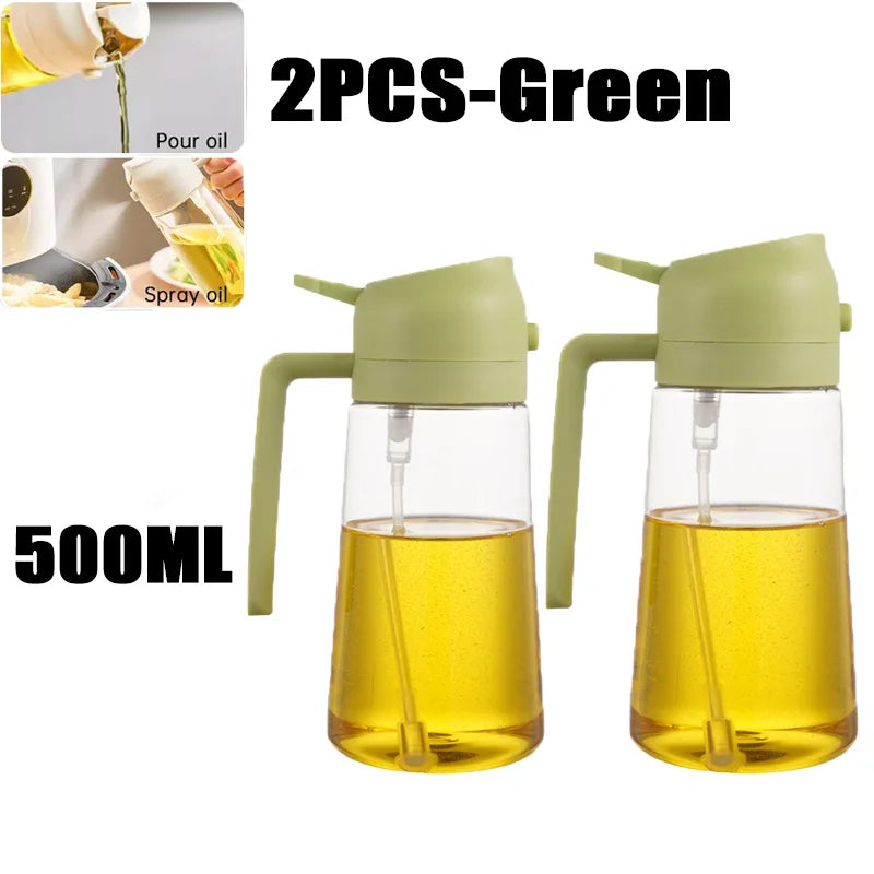 Woobrice Oil Spray Bottle 200/300/500ml - Eco-Friendly Cooking Sprayer for BBQ Baking Kitchen