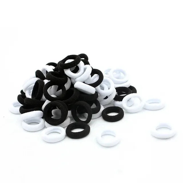 200pcs Vibrant Colorful Elastic Hair Bands for Girls & Women - Small Rubber Ponytail Holders for Stylish Hairstyles & Everyday