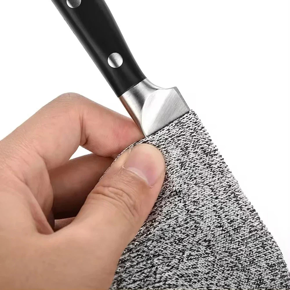 5 Level Safety Anti Cut Work Gloves - Wear Resistant, Anti Thorn for Kitchen, Gardening, Glass Handling