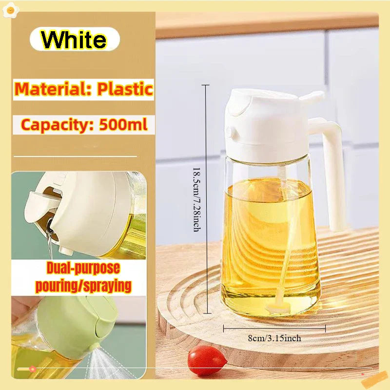 Woobrice Oil Spray Bottle 200/300/500ml - Eco-Friendly Cooking Sprayer for BBQ Baking Kitchen