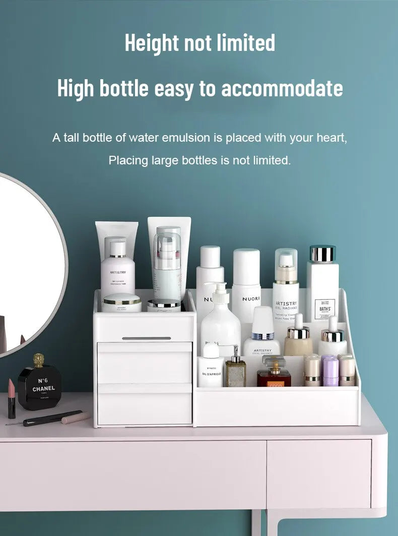 White Drawer Makeup Storage Box