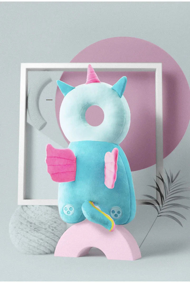 Children's anti-fall head protection pillow for toddlers learning to walk – breathable cotton safety pad