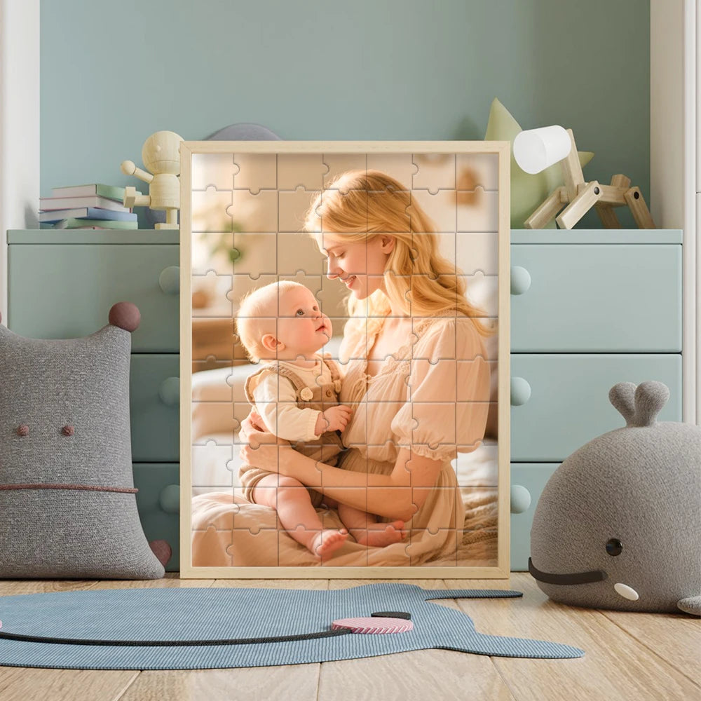 MemoryFrame™ Wooden Puzzle 🧩💖 Build the Moments You Love