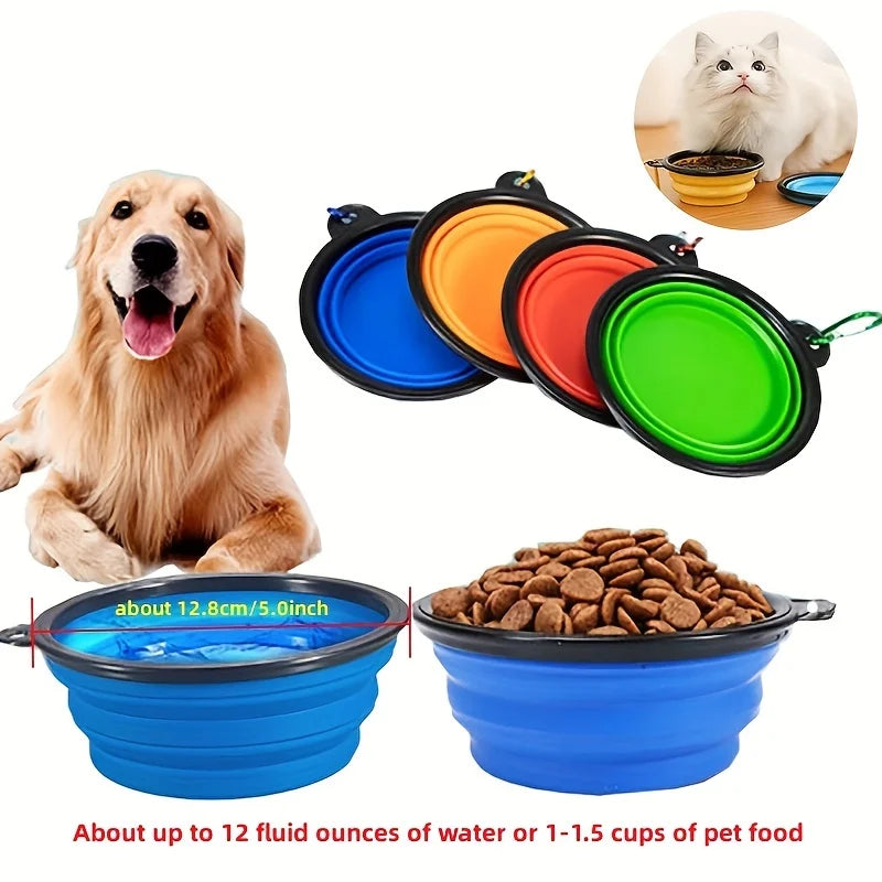 Collapsible Silicone Dog Bowl Outdoor