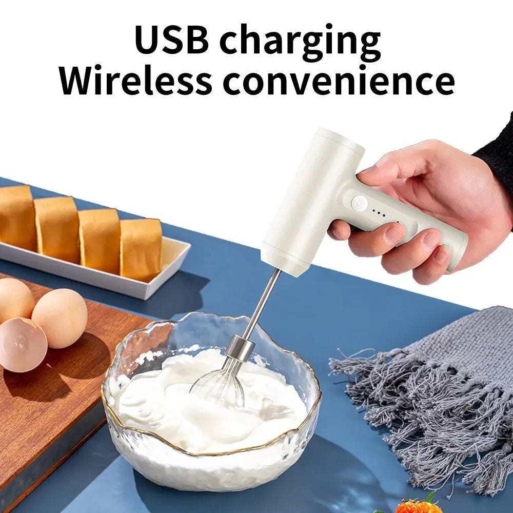 WhipLite Cordless Hand Mixer | 3-Speed USB Rechargeable Whisk