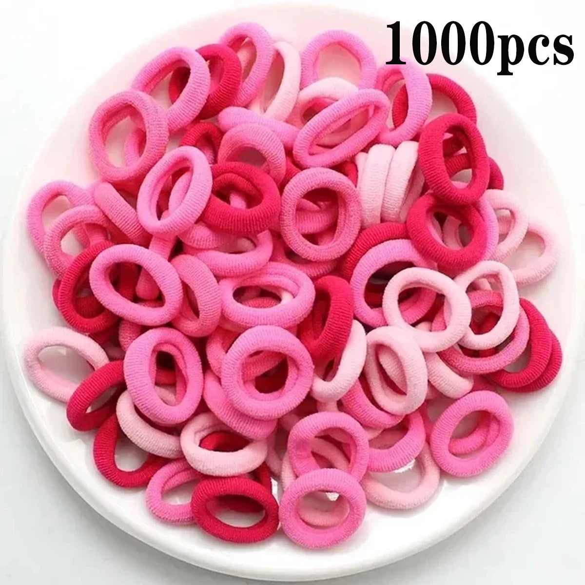 200pcs Vibrant Colorful Elastic Hair Bands for Girls & Women - Small Rubber Ponytail Holders for Stylish Hairstyles & Everyday