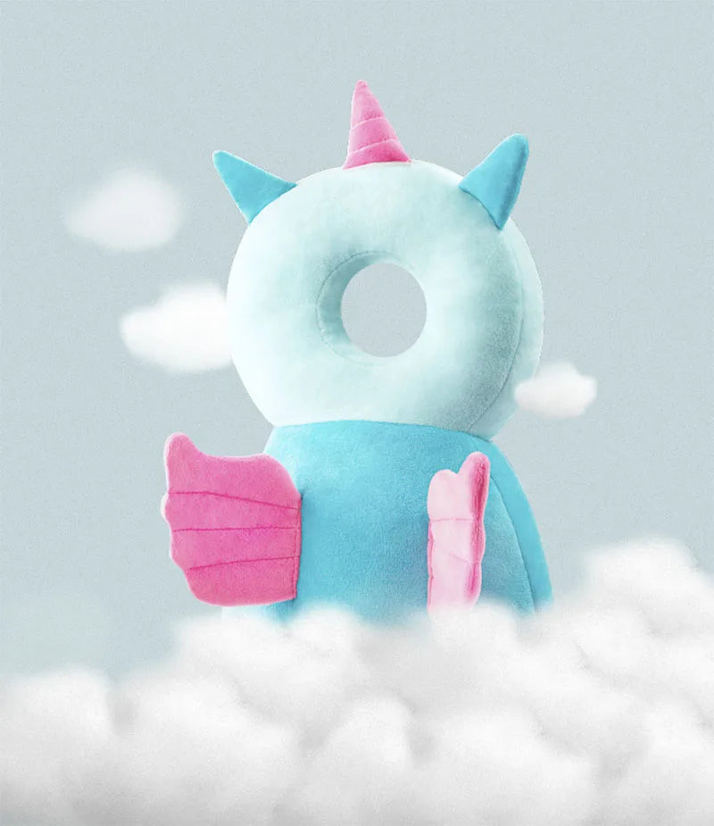 Children's anti-fall head protection pillow for toddlers learning to walk – breathable cotton safety pad