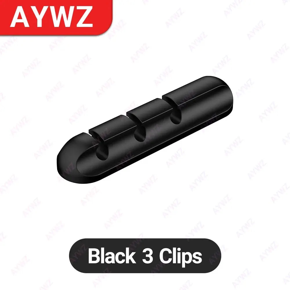 Adhesive Cable Holder - Desk Organizer for Charging Cables & wires