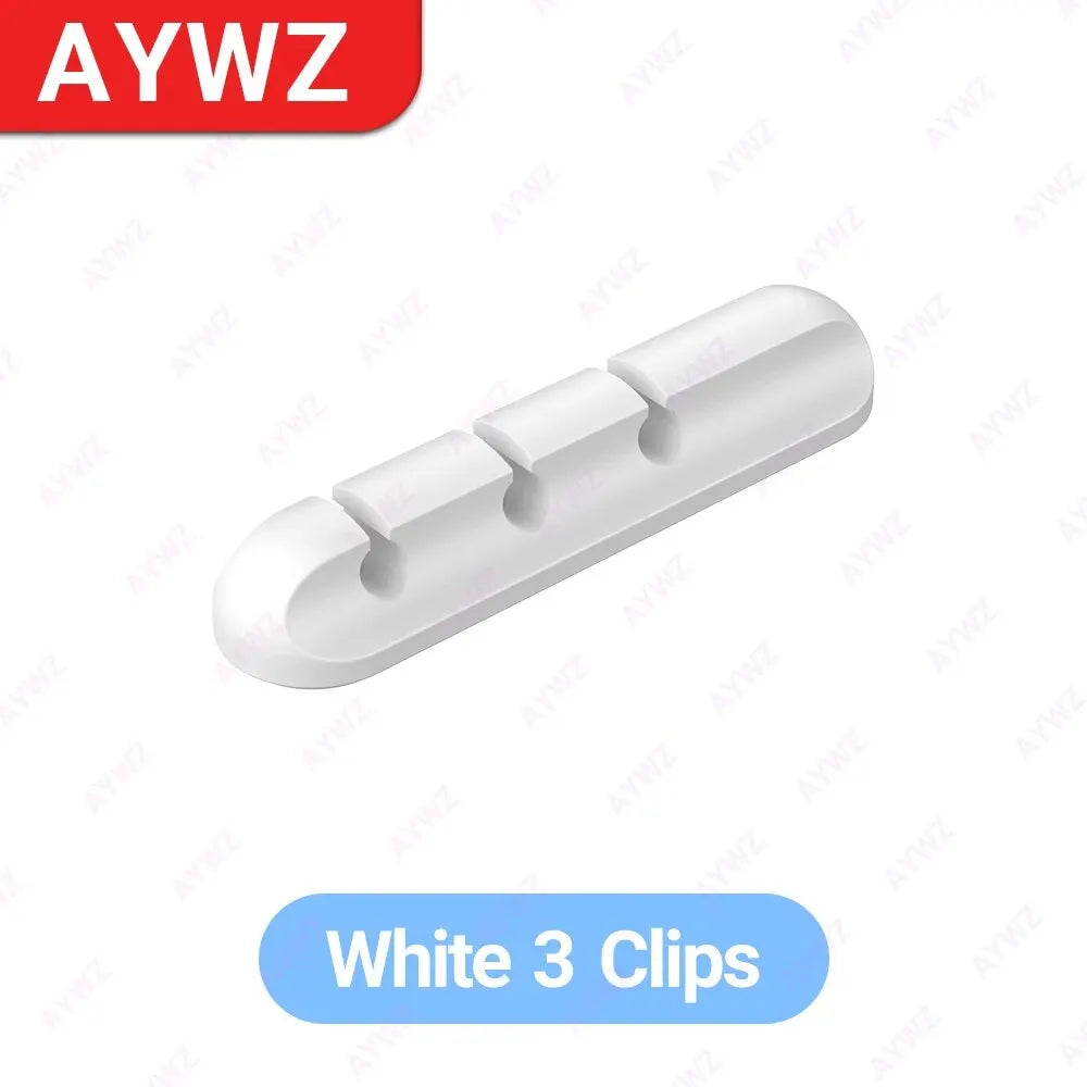 Adhesive Cable Holder - Desk Organizer for Charging Cables & wires