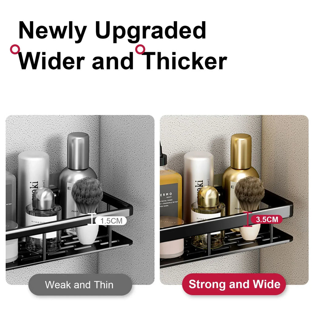 Wall Mounted Shower Rack – Drill-Free Storage Shelf