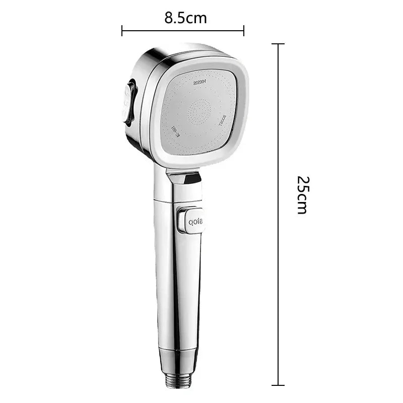 Adjustable One-Key Stop Water Shower Heads High Pressure Water Saving 3 Modes Shower Heads High Quality Bathroom Showers