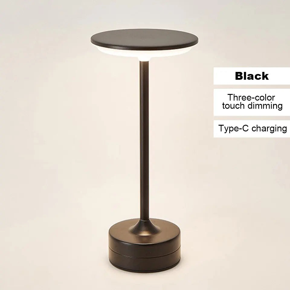 Touch Sensor LED Table Lamp USB Rechargeable Portable Night Light for Bedroom Bar