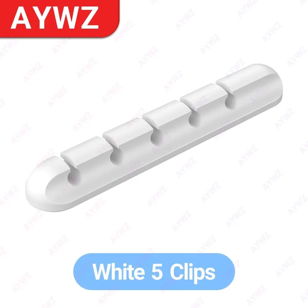 Adhesive Cable Holder - Desk Organizer for Charging Cables & wires