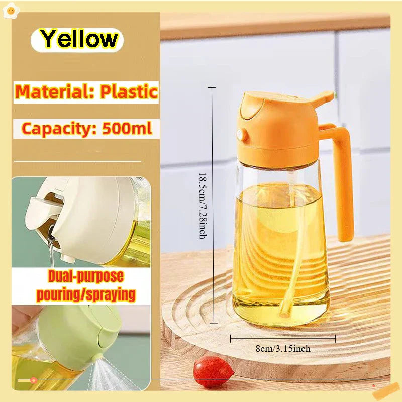 Woobrice Oil Spray Bottle 200/300/500ml - Eco-Friendly Cooking Sprayer for BBQ Baking Kitchen